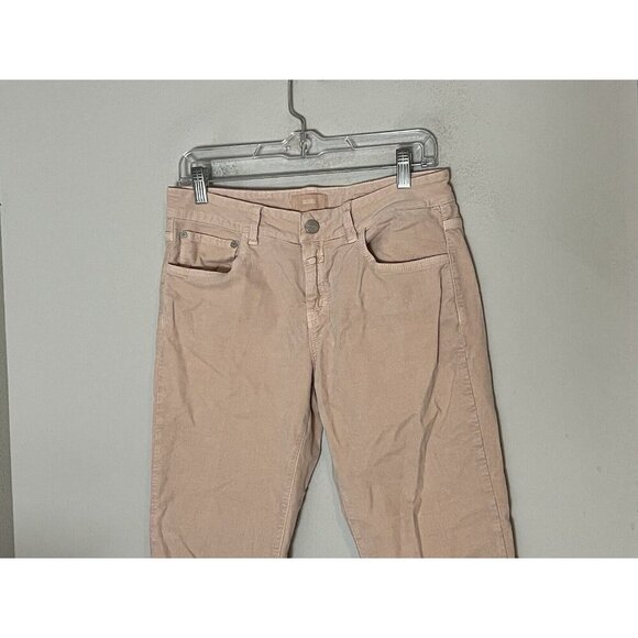 Closed Baker Light Pink Velvet Skinny Pants Size 30 - Picture 2 of 13